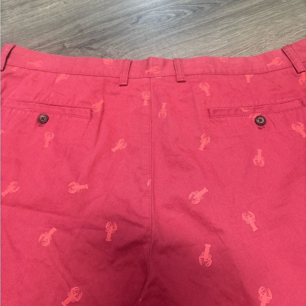 Men's Red Patterned Shorts - Picture 6 of 6